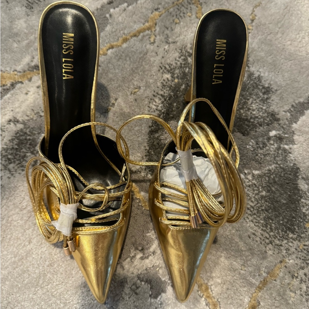Gold heels